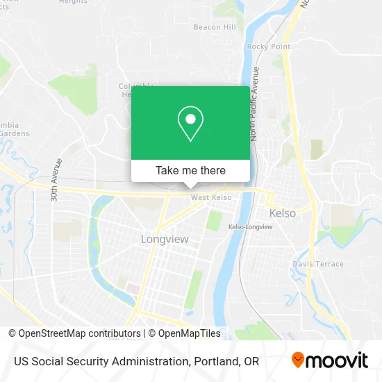 US Social Security Administration map