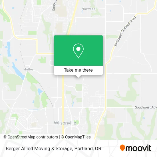 Berger Allied Moving & Storage map