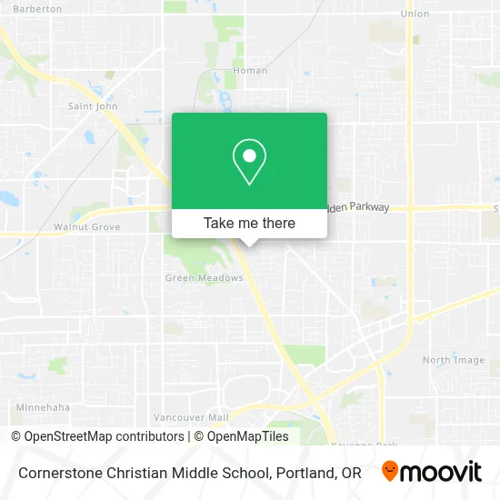 Cornerstone Christian Middle School map