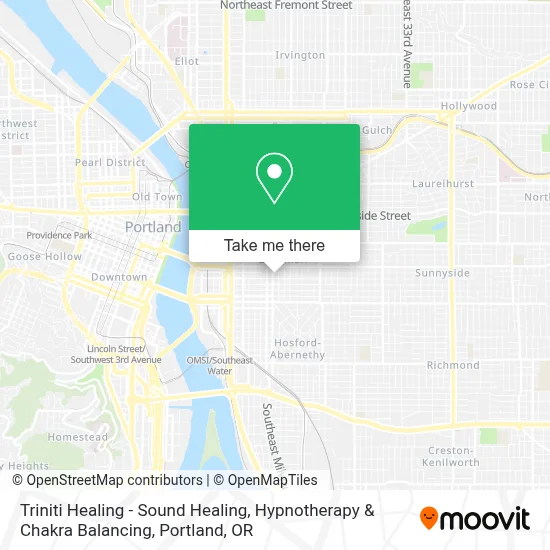 Triniti Healing - Sound Healing, Hypnotherapy & Chakra Balancing map