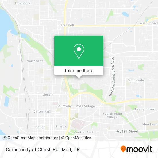 Community of Christ map