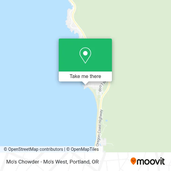 Mo's Chowder - Mo's West map