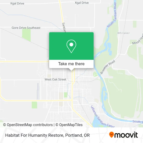 Habitat For Humanity Restore map
