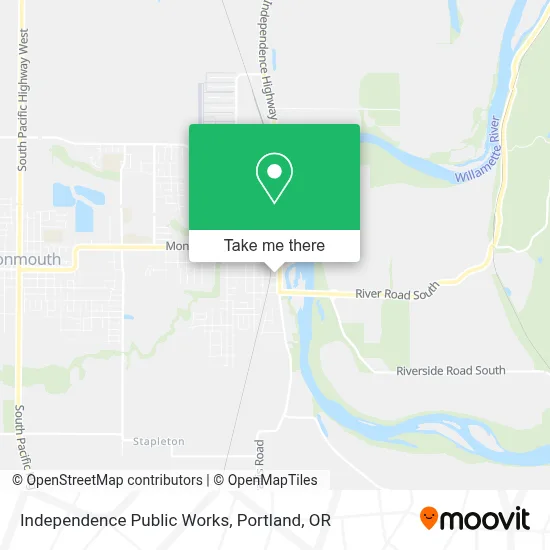 Independence Public Works map