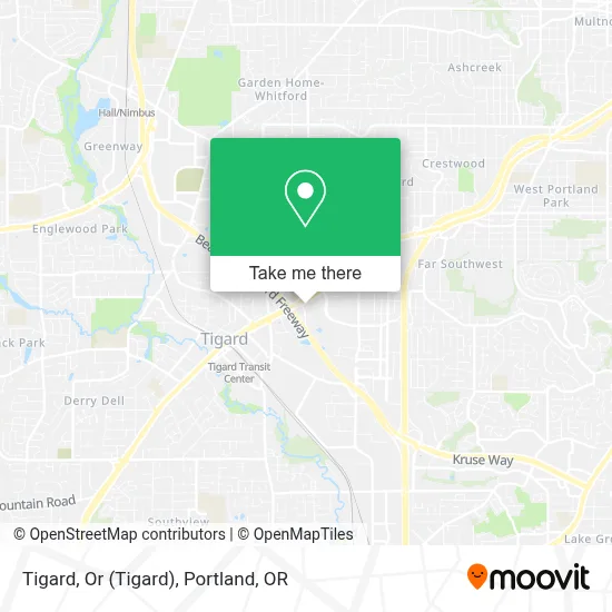 Tigard, Or map