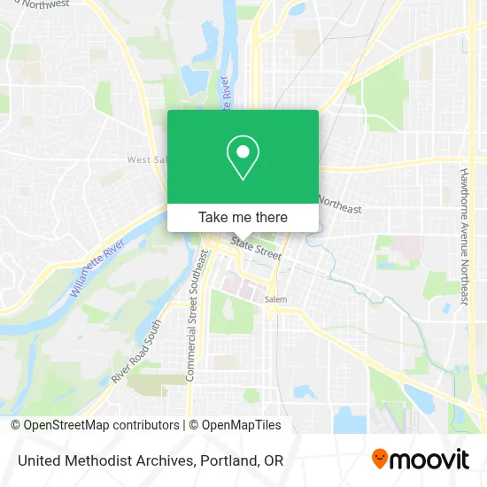 United Methodist Archives map