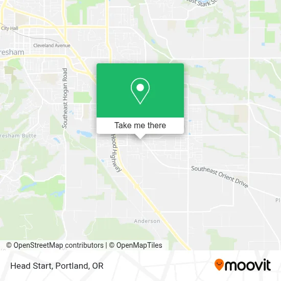 Head Start map