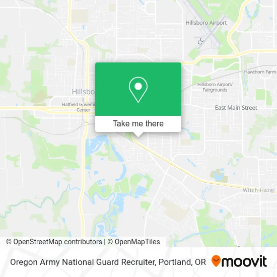 Oregon Army National Guard Recruiter map