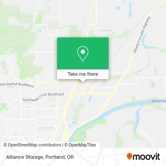 Alliance Storage map