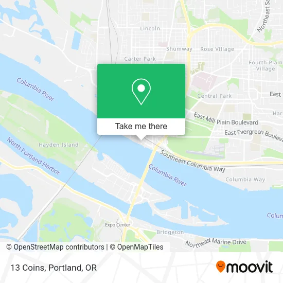 13 Coins map