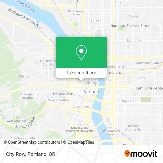 City Row map