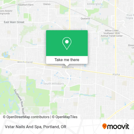 Vstar Nails And Spa map