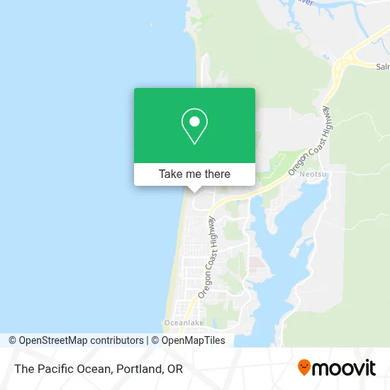 The Pacific Ocean map