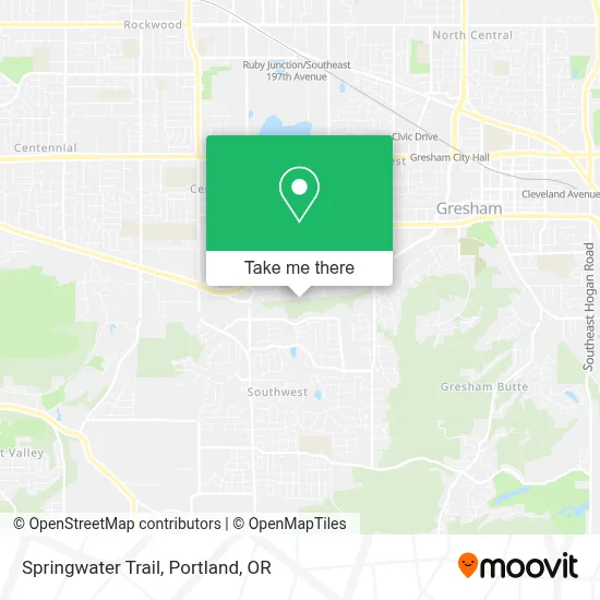 Springwater Trail map