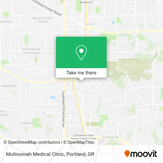 Multnomah Medical Clinic map