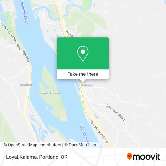 Loyal.Kalama map