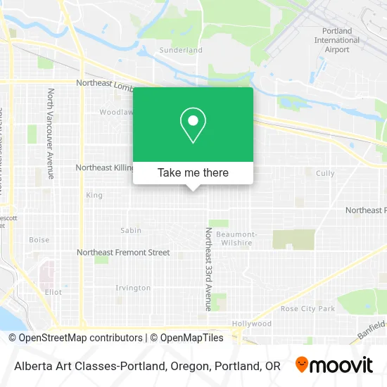 Alberta Art Classes-Portland, Oregon map