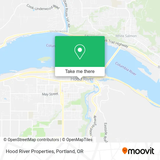 Hood River Properties map