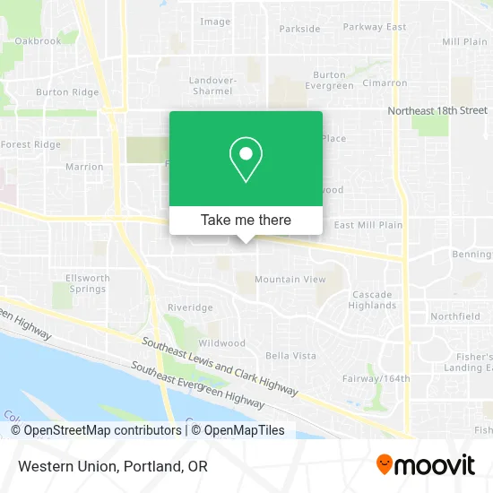 Western Union map