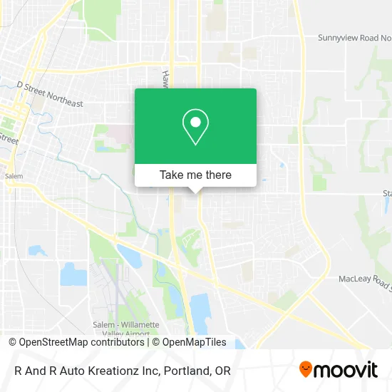R And R Auto Kreationz Inc map