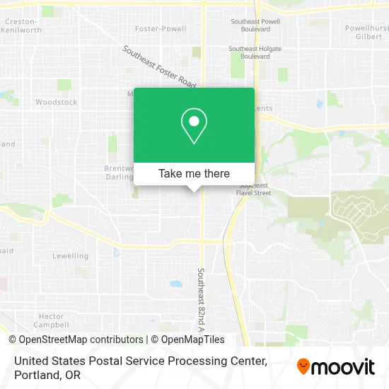 United States Postal Service Processing Center map