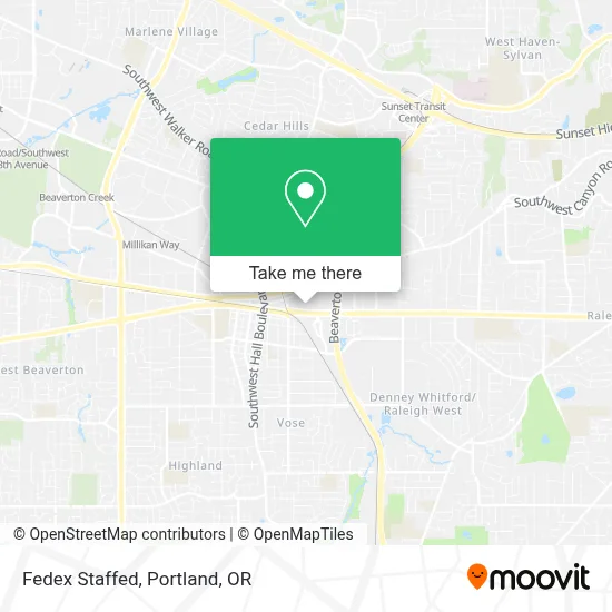 Fedex Staffed map