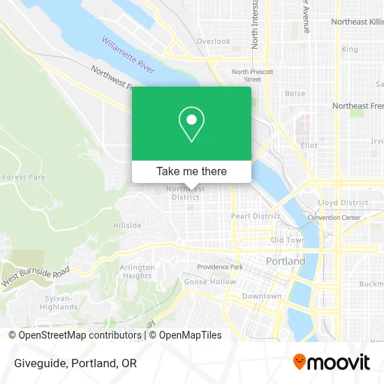 Giveguide map