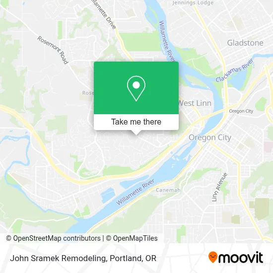 John Sramek Remodeling map