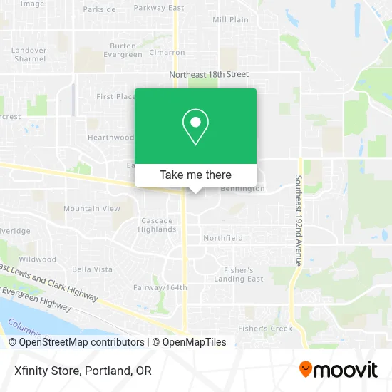 Xfinity Store map