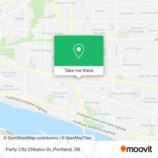 Party City Chkalov Dr map