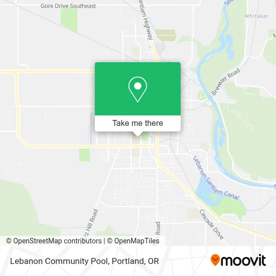 Lebanon Community Pool map