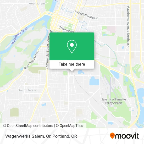 Wagenwerks Salem, Or map