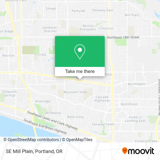 SE Mill Plain map