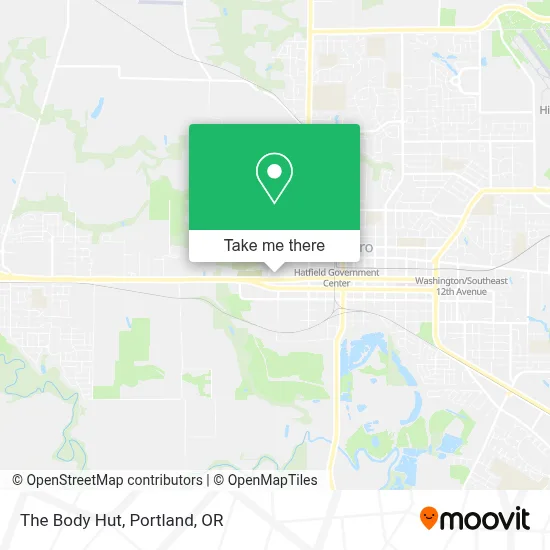 The Body Hut map