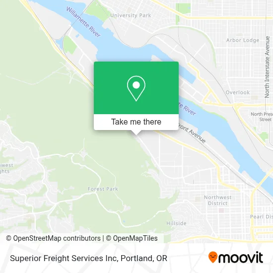 Superior Freight Services Inc map