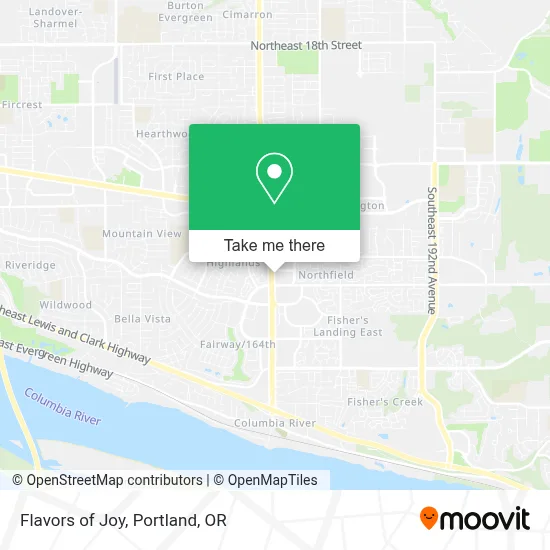 Flavors of Joy map