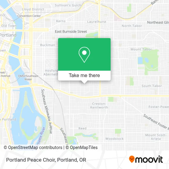 Portland Peace Choir map
