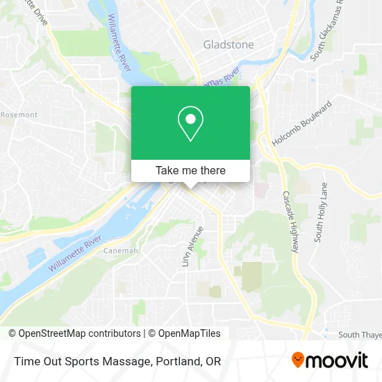 Time Out Sports Massage map