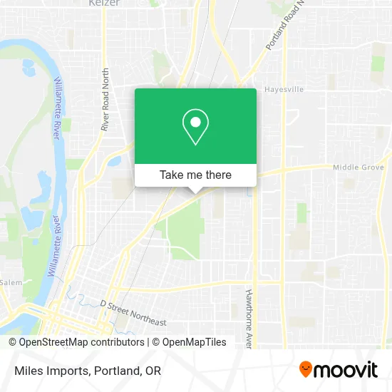 Miles Imports map