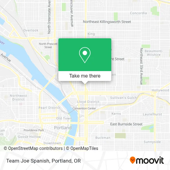 Team Joe Spanish map