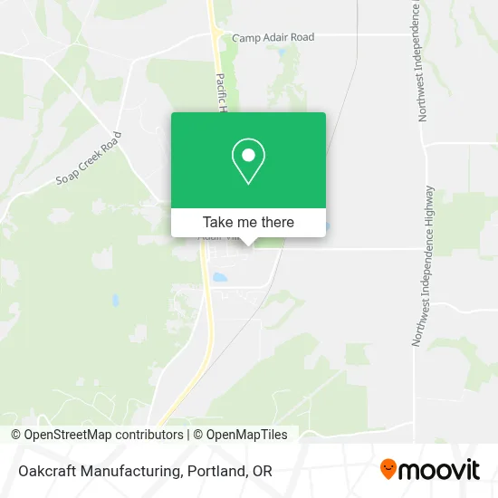 Oakcraft Manufacturing map