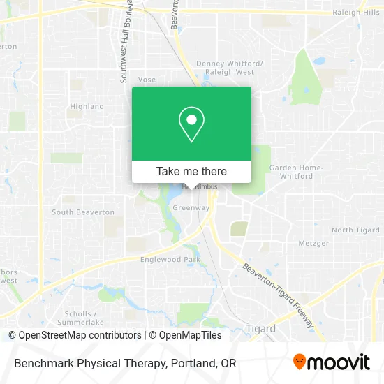 Benchmark Physical Therapy map