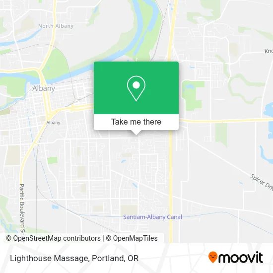 Lighthouse Massage map