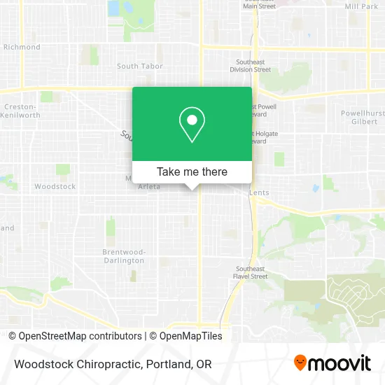 Woodstock Chiropractic map