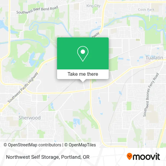 Northwest Self Storage map