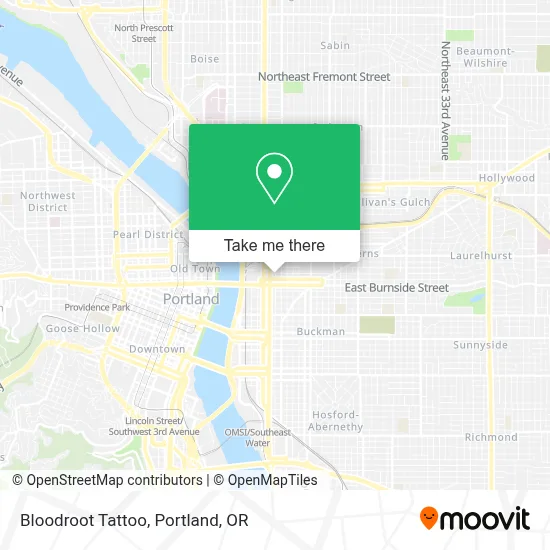 Bloodroot Tattoo map