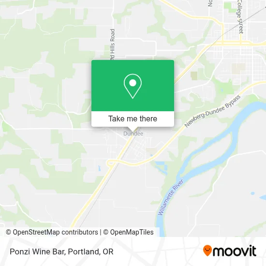 Ponzi Wine Bar map