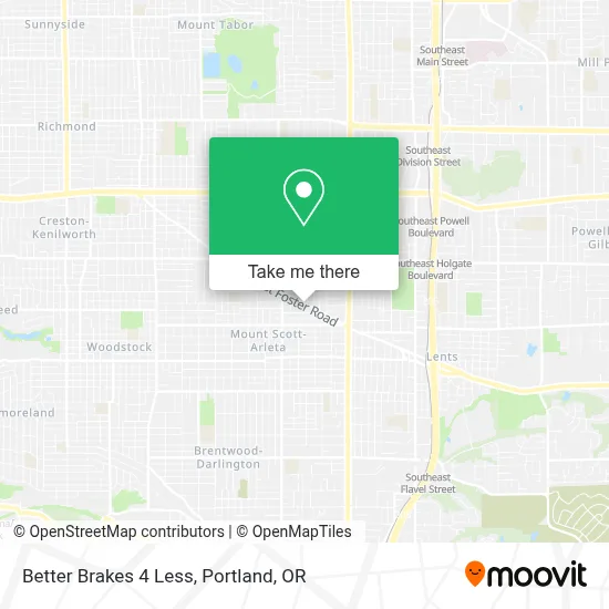 Better Brakes 4 Less map