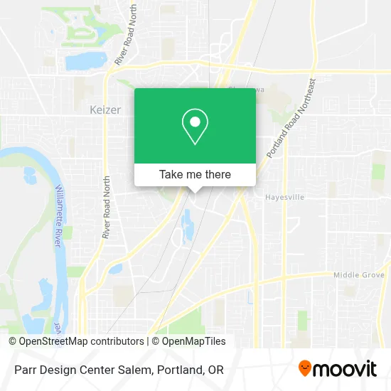 Parr Design Center Salem map