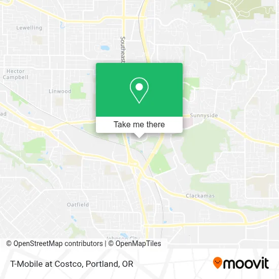 T-Mobile at Costco map
